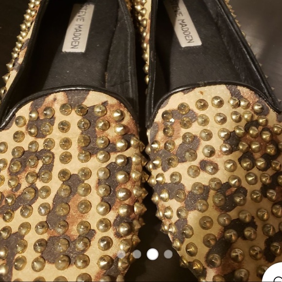 Great Condition! Steve Madden Leopard Stud Flat - Picture 2 of 4